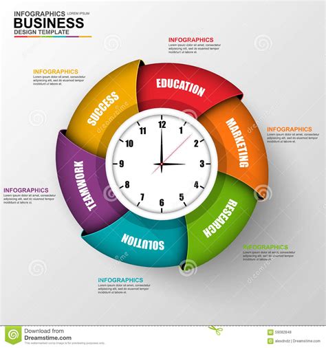 Our priority work for the year ahead. Abstract 3D Digital Business Infographic Stock Vector ...
