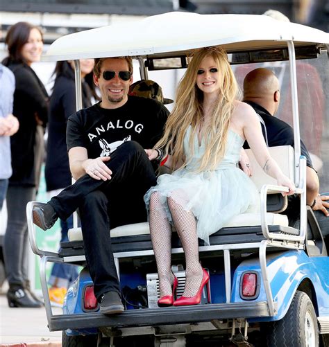 Avril Lavigne Heres To Never Growing Up Music Video Set Candids In La