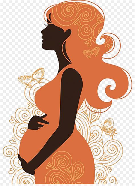 Pregnancy Woman Silhouette Clip Art Vector Pregnant Women Backache