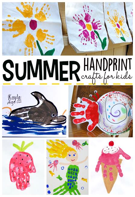 Summer Handprint Crafts For Kids To Make Crafty Morning