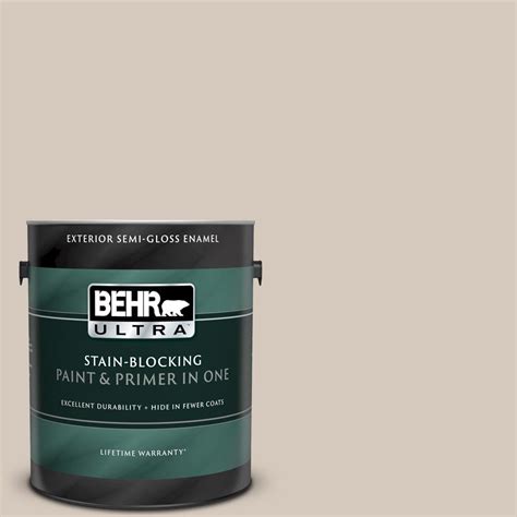 Behr Ultra 1 Gal N230 2 Old Map Semi Gloss Enamel Exterior Paint And