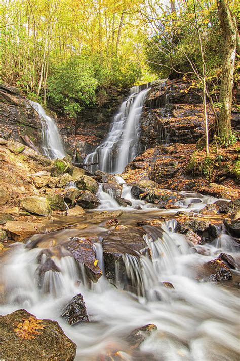 Soco Falls Cherokee Indian Reservation Western Nc Photograph By Bob