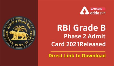 For offline payment, go to the. RBI Grade B Phase 2 Admit Card 2021: Released- Direct Link to Download