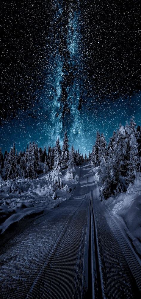 Starry Night At Gausdal Norway Nature Photography Landscape