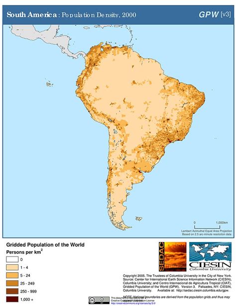 Maps Population Density Grid V3 Sedac