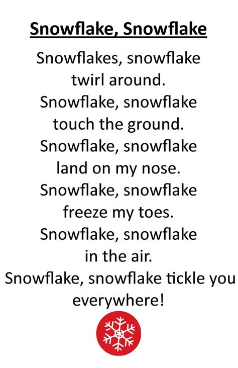 16 Best Winter Poems Kindergarten Images On Pinterest Preschool