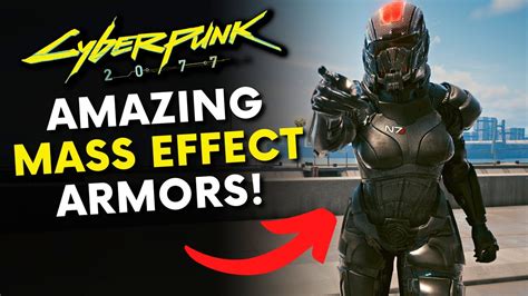 Cyberpunk 2077 Amazing Mass Effect Armors Andromeda Pathfinder And N7 Armors Mod Youtube
