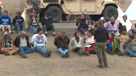 dakota access pipeline more than 100 arrested as protesters ousted from camp nbc news