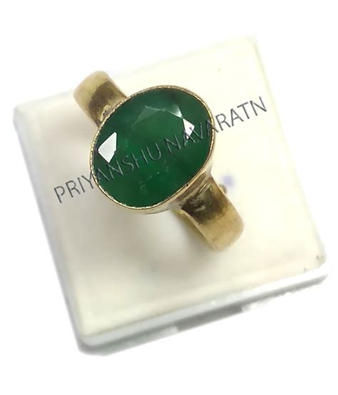 Zambian Lab Certified 525 Ratti Emerald Panna Ring 100 Natural