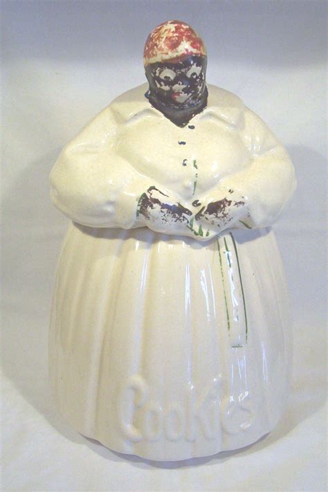 Vtg 1940s Original Mccoy Aunt Jemima Cookie Jar Black Americana