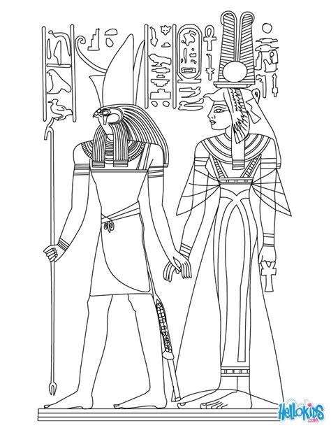 Egyptian Coloring Pages Gods And Goddesses Of Ancient Egypt Coloring Pages Coloring Pages