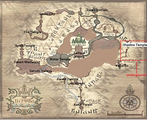Twilight Princess Hyrule Map