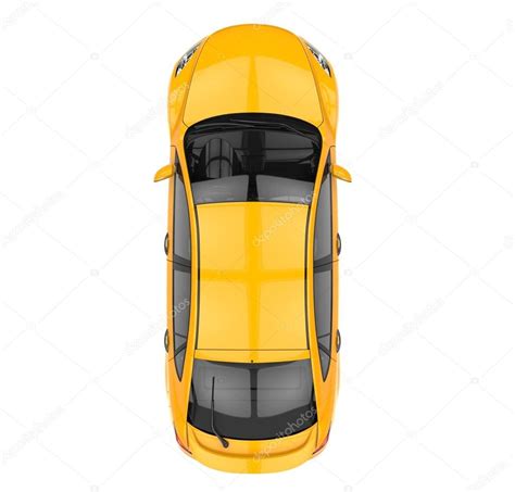 Yellow Car Top View ⬇ Stock Photo Image By © Trimitrius 83377494