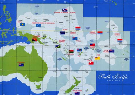 Map Of South Pacific Countries