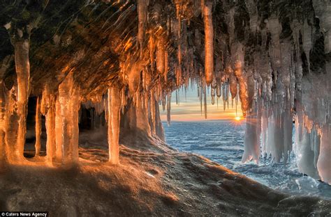 Photographer Braves Unstable Frozen Lake To Capture Breathtaking Images