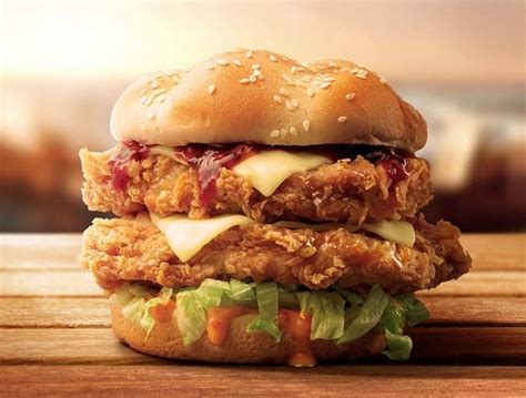 Enjoy kfc zinger burger with fries and. KFC launches ZINGER CHEEZILLA and ZINGER STACKER burgers ...