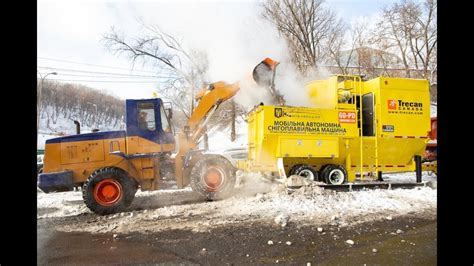 First Mobile Snow Melting Machine Start Operating In Kyiv Journalist