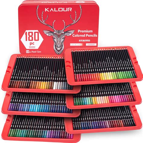 Buy Kalour 180 Colored Pencil Set For Adults Artists Kids 38mm Rich