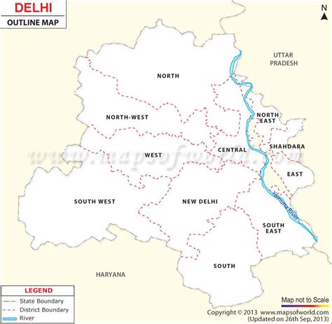 Delhi Map Outline Delhi Map Map Geography Map