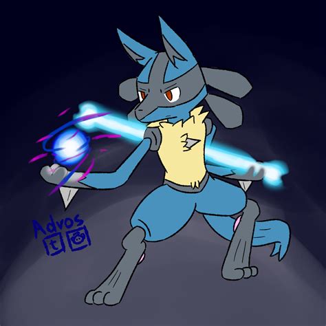 There is a very low chance that you can get a shiny lucario, which has the following appearance: I drew a Lucario : pokemon