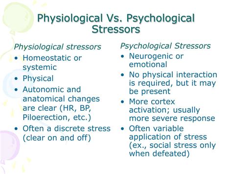 Ppt Psychological And Physiological Stress Pvn And Amygdala