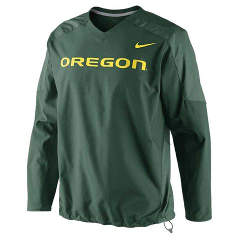 Nike Mens Oregon Ducks Dri Fit Pullover Wind Jacket In Green For Men
