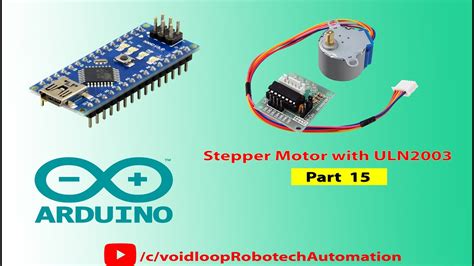 Stepper Motor Control With Arduino By Using Uln Driver Youtube