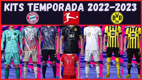 PES 2021 KITS ACTUALIZADOS 2022 2023 BAYERN MUNICH Y BORUSSIA