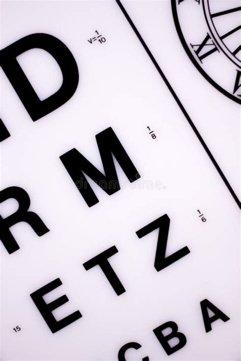 Optician Eye Test Chart Stock Image Image Of Optical 91215819