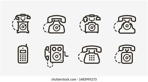Phone Icon Set Telephone Call Vector Stock Vector Royalty Free