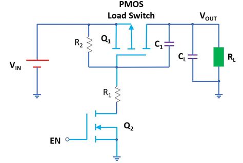 P Channel Mosfet Load Switch Circuit Wiring View And Schematics Diagram