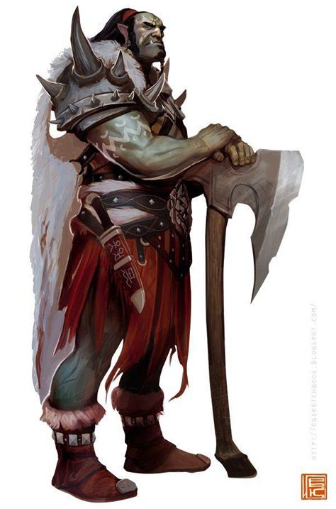 Dungeons And Dragons Orcs And Half Orcs Inspirational Orc Warrior