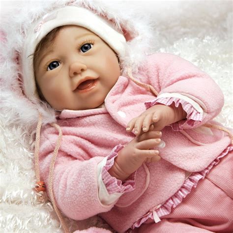 Paradise Galleries Realistic Weighted Cloth Body Baby Doll Jannie De