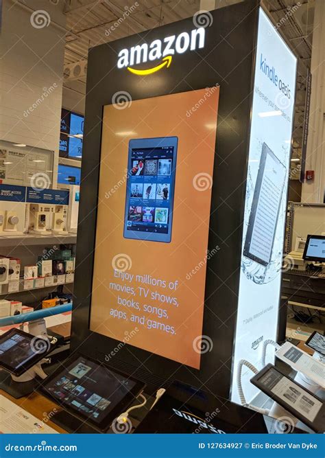 Amazon Tablets On Display In Honolulu Best Buy Store Editorial