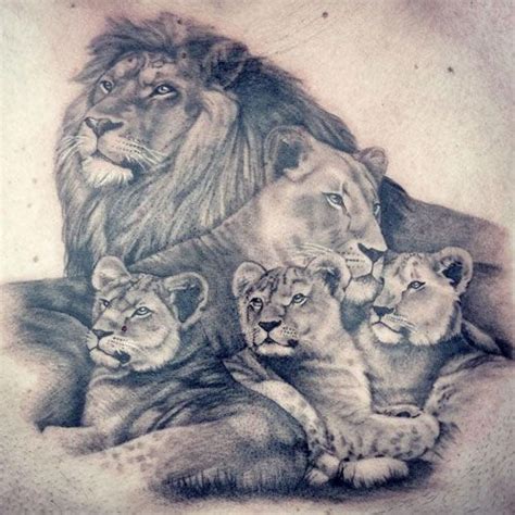 75 Best Lion Tattoos For Men 2020 Guide Família Do Leão Tatuagem