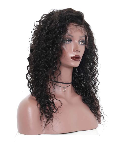 120 Density No Combs No Straps Loose Curly Wave Full Lace Human Hair