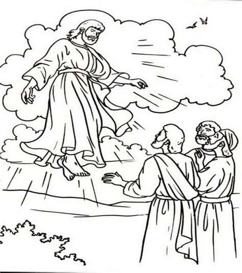 This free printable ascension craft for kids is cute and has great pictures about how to assemble your own. Ascension of Jesus Christ Coloring Pages | Jesus coloring ...