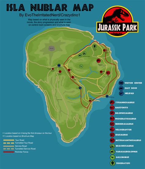 Isla Nublar 1993 Map Version 6