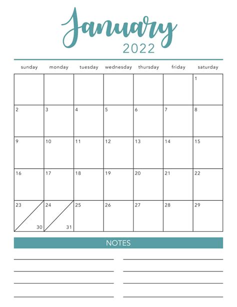 Blank Calendar Templates 2022 Customize And Print