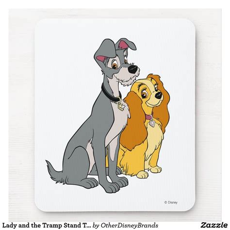 Lady And The Tramp Stand Together Disney Mouse Pad Dog Lover Ts Dog