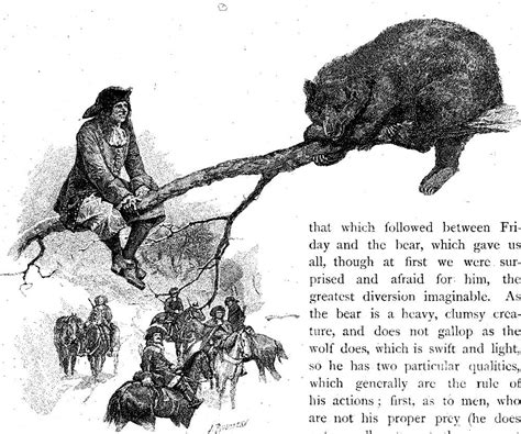Friday And The Bear For Daniel Defoes Adventures Of Robinson Crusoe 1863 64