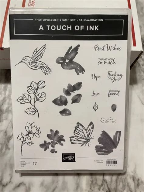 Stampin Up A Touch Of Ink Photopolymer Stamp Set Retired New Picclick
