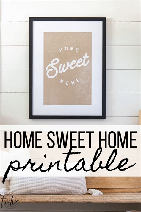 Home Sweet Home Printable For Free Twelve On Main
