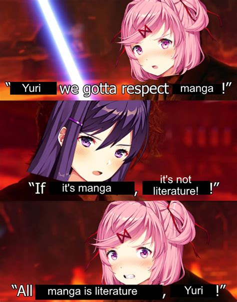 Yuri We Gotta Respect Manga Doki Doki Literature Club Know Your Meme