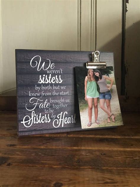 Diy birthday gifts for your best friend. Personalized Picture Frame Gift For Sister Gift For Best ...