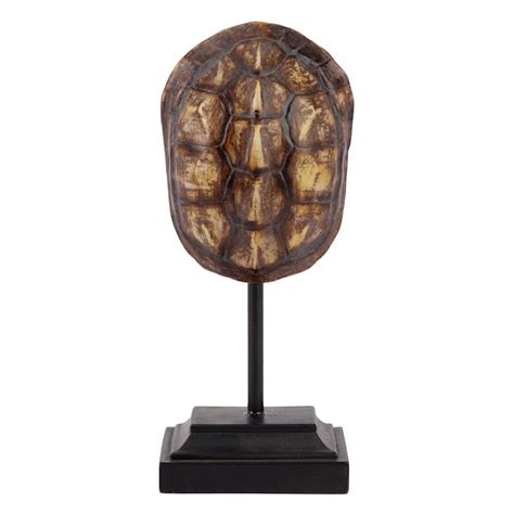 5x9 Resin Gold Turtle Shell Stand At Home