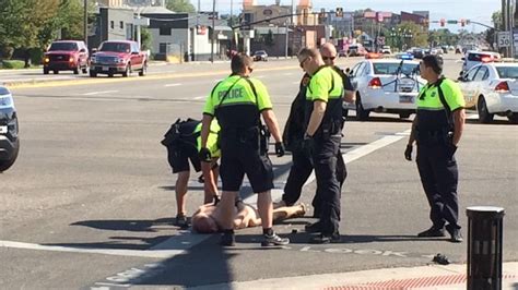 Naked Man Runs Through Slc Traffic Eludes Police Until Taser Is Used Kutv