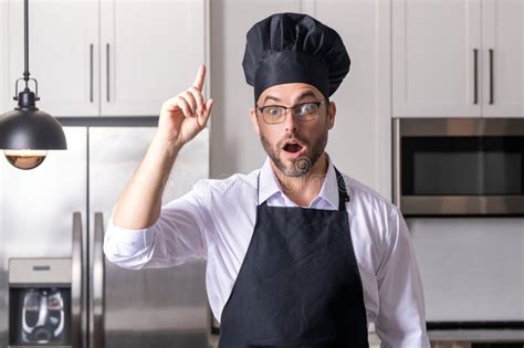 Cooking And Culinary Concept Chef Cook In Uniform On Kitchen Male Chef Or Cook Baker Man In