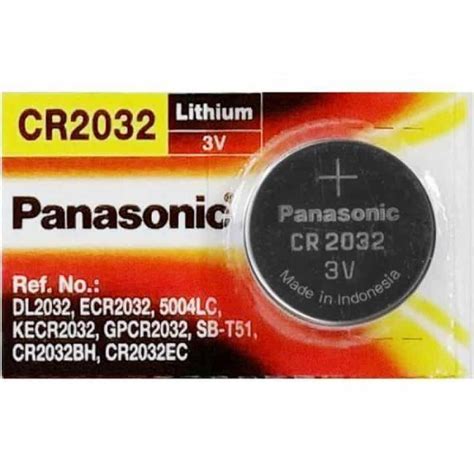 Panasonic Cr2032 3v 225mah Lithium Coin Cell Battery World It Hub