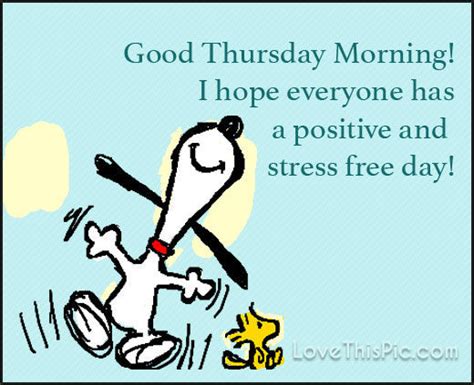 Snoopy Good Morning Thursday Image Quote Pictures Photos And Images